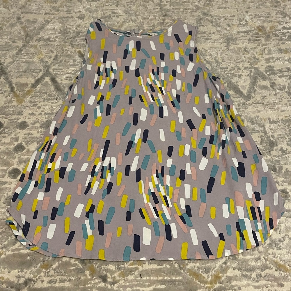 Boden Gray Multi Color Top Size 4